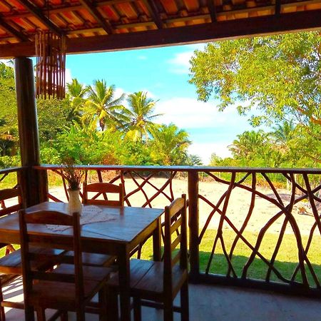 Paraiso Da Falesia Em Cumuruxatiba Com Vista Excepcional Para O Mar Villa Bagian luar foto